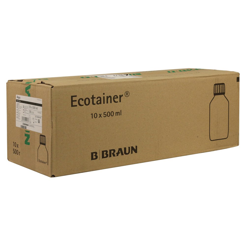 Aqua B.Braun Spüllösung steril Ecotainer, 10x500 ml