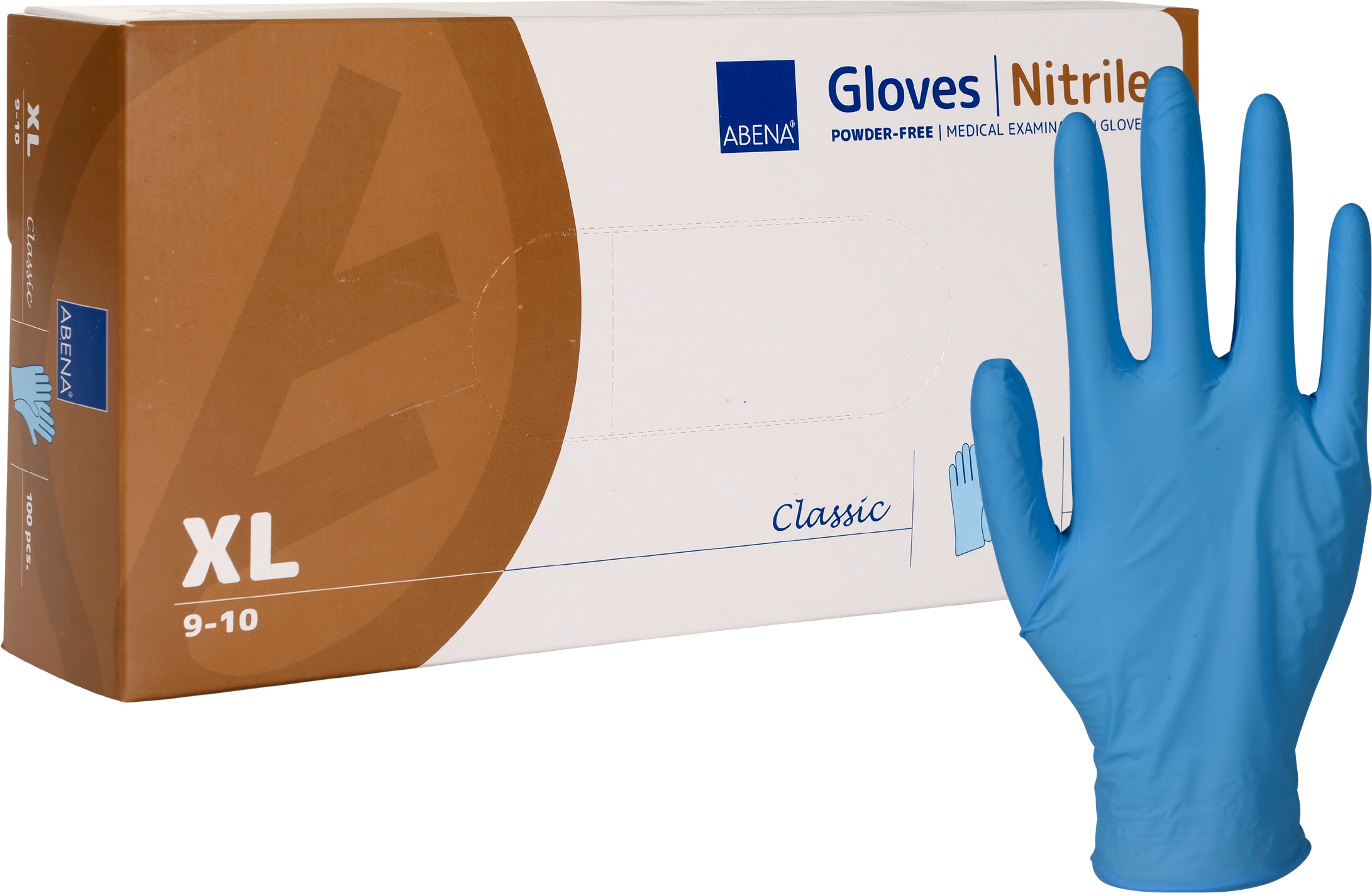Nitril Handschuhe Classic, Abena, Gr. XL, blau