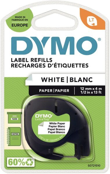 DYMO®Schriftbandkassette LT 12 mm x 4 m, schwarz