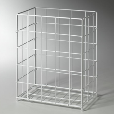 Fripa Abfallkorb Drahtgeflecht, Metall weiß, 28,5x19x35,5 cm