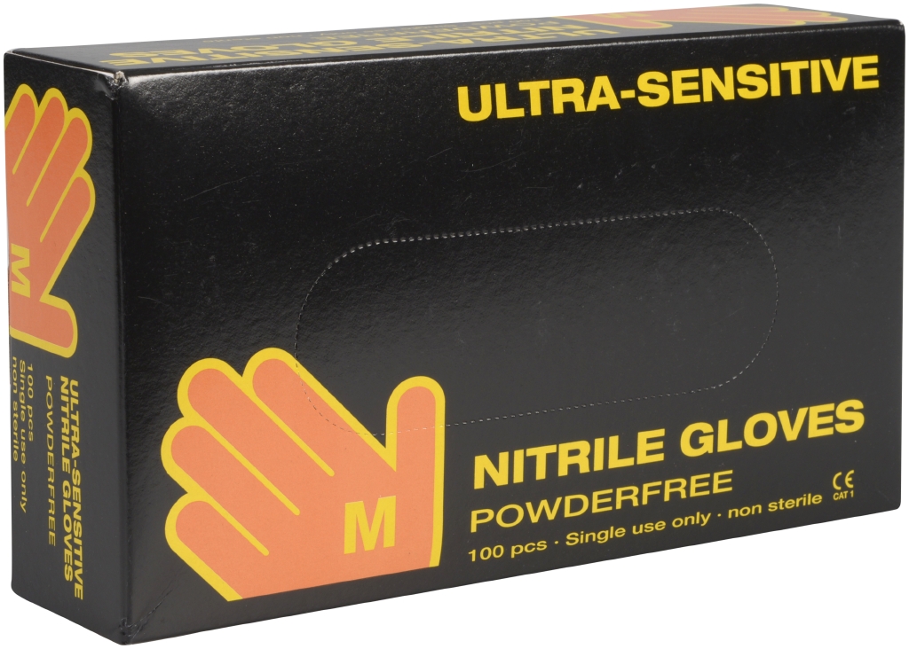 Nitril-Handschuhe Ultra (PSA), Abena, Schwarz, Gr. M