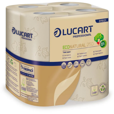 Toilettenpapier Lucart EcoNatural Kleinrollen 2-lg., 64 Rll.
