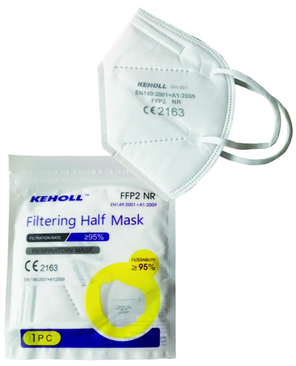 Keholl FFP2 NR Masken weiß einzeln verpackt 20 Stk.