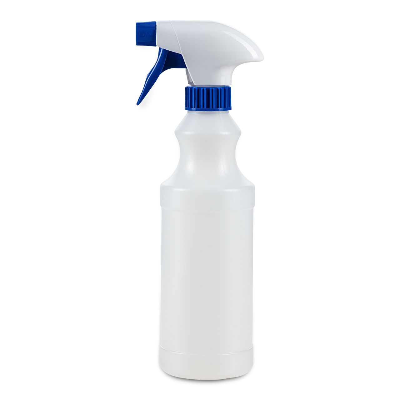 Leere 0,5-l-PE Flasche mit Sprühpistole