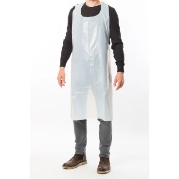 Einwegschürze, Deiss, weiß, 100 Stk., LDPE