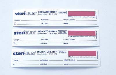 Stericlin Dampfindikatorstreifen